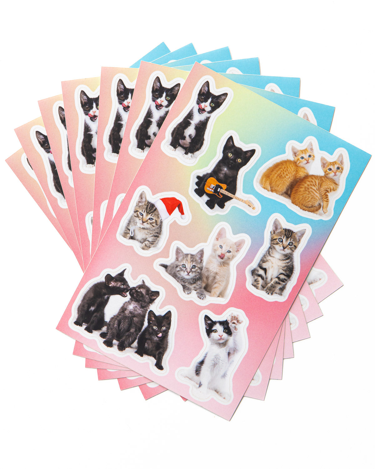 Cute Kittens Sticker Sheet