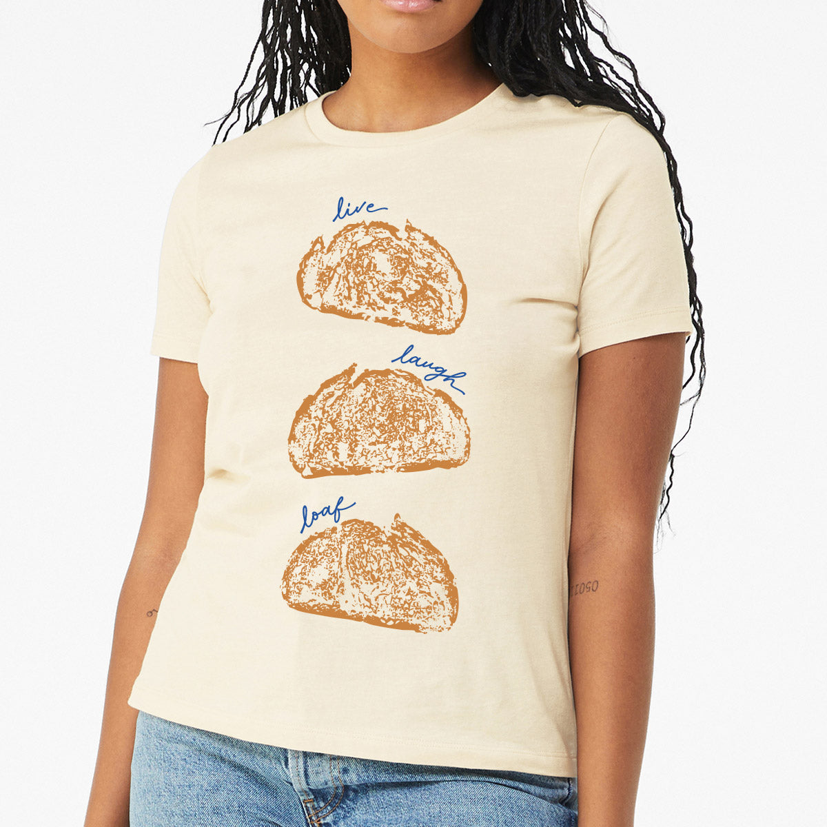 "Live Laugh Loaf" Food Pun T-Shirt