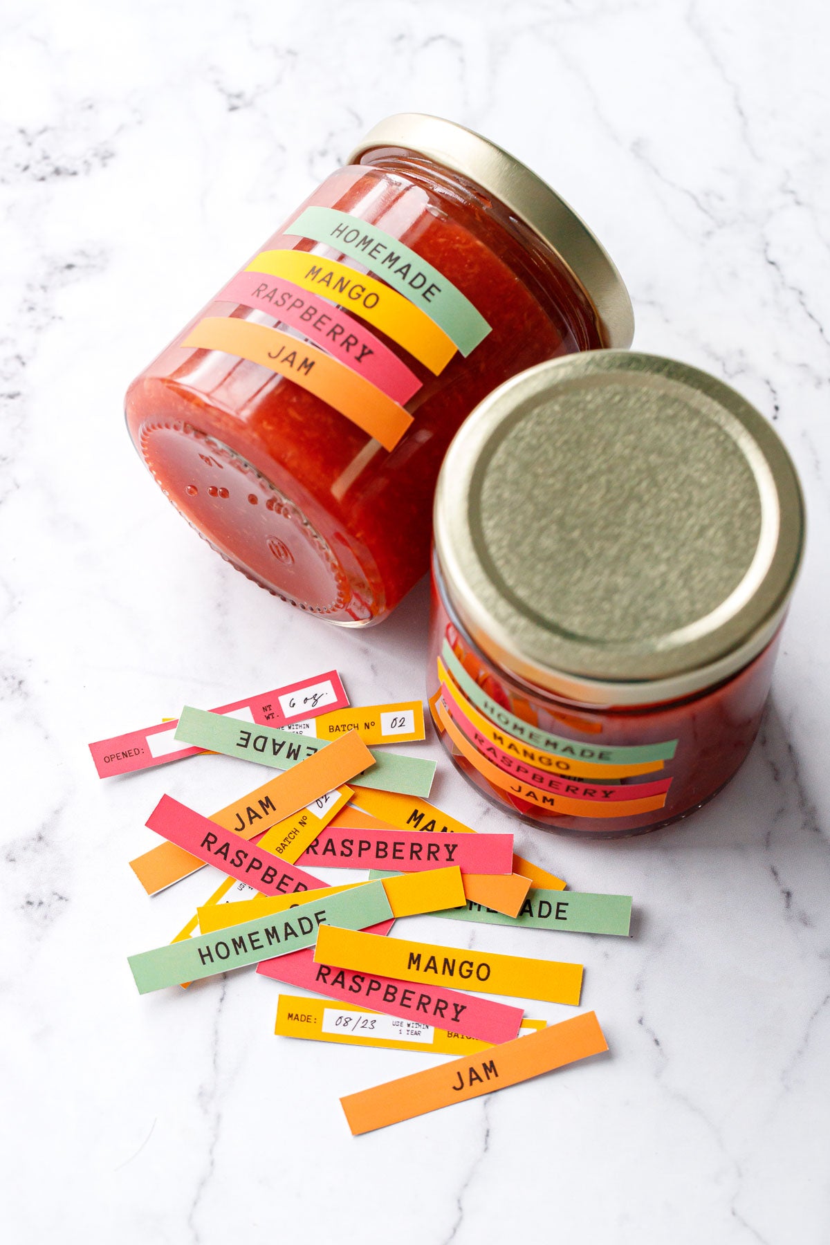 Mango Raspberry Jam Template