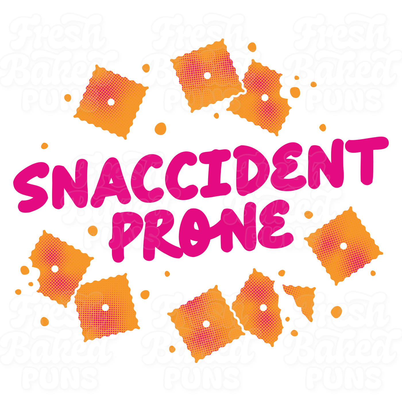 "Snaccident Prone" Food Pun T-Shirt
