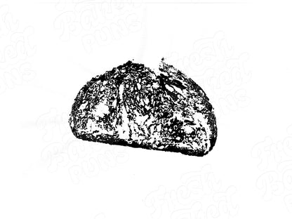 *ORIGINAL* Sourdough Relief Block Print