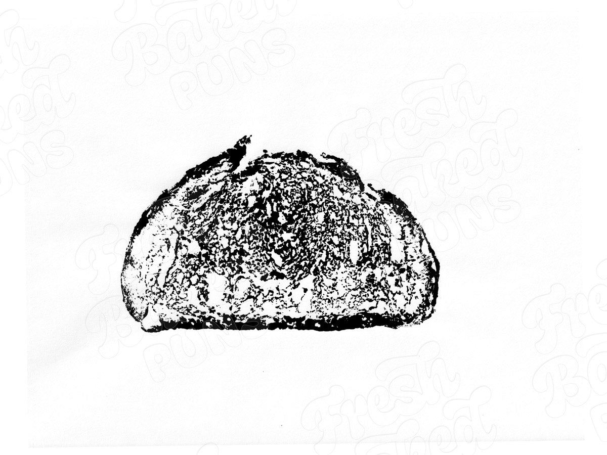 *ORIGINAL* Sourdough Relief Block Print