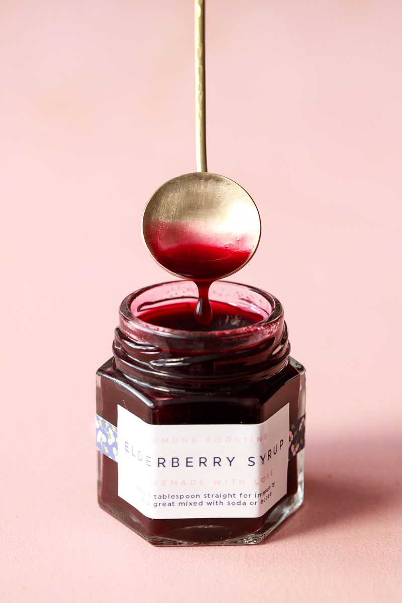 Elderberry Syrup Label Template