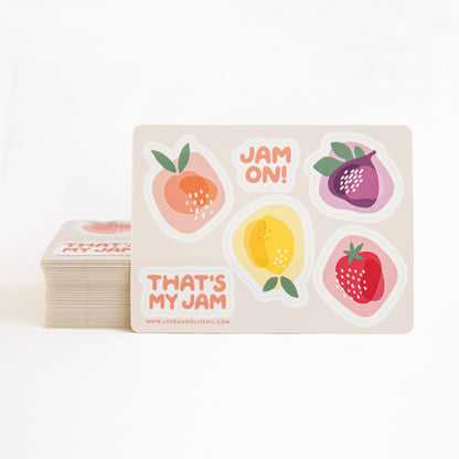 Abstract Fruit Sticker Sheets