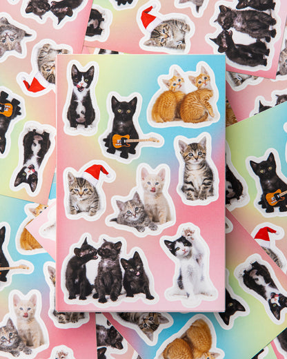 Cute Kittens Sticker Sheet