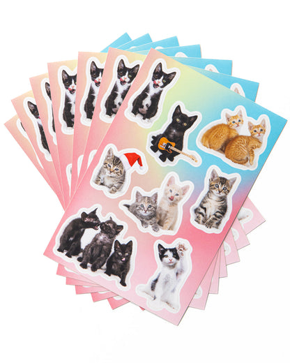 Cute Kittens Sticker Sheet