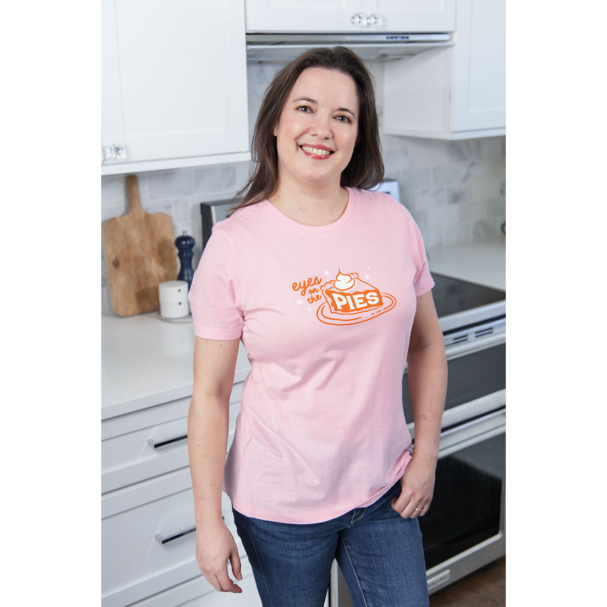 "Eyes on the Pies" Food Pun T-Shirt