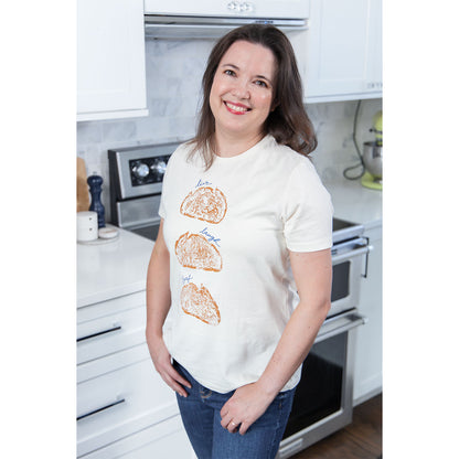 "Live Laugh Loaf" Food Pun T-Shirt