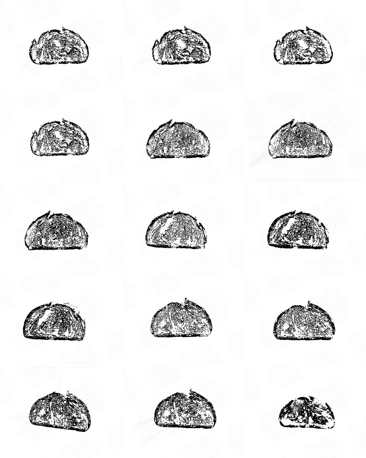 *ORIGINAL* Sourdough Relief Block Print