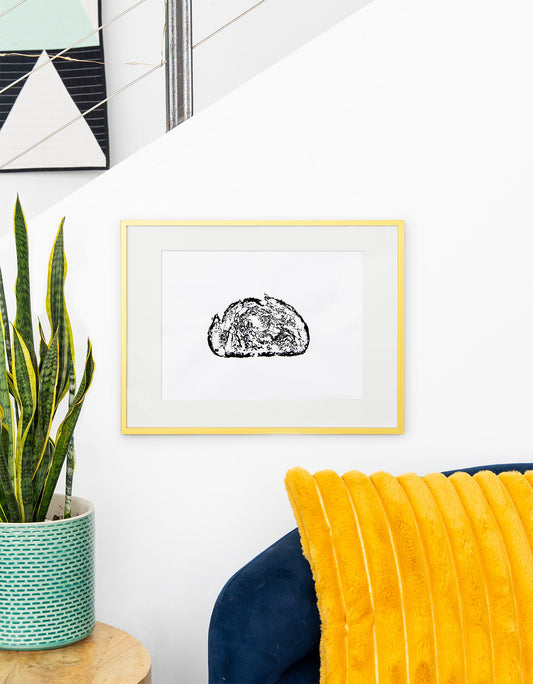 *ORIGINAL* Sourdough Relief Block Print