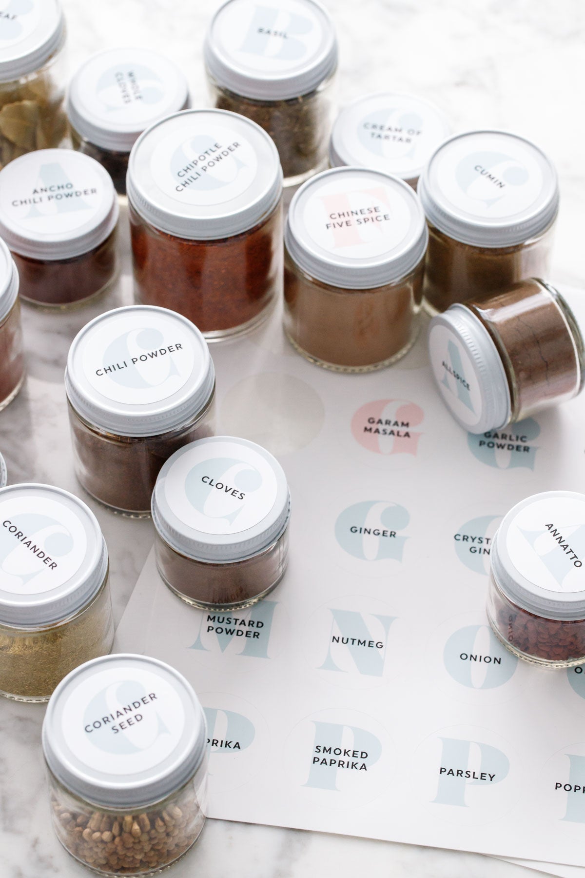 Modern Spice Label Template – Love & Olive Oil